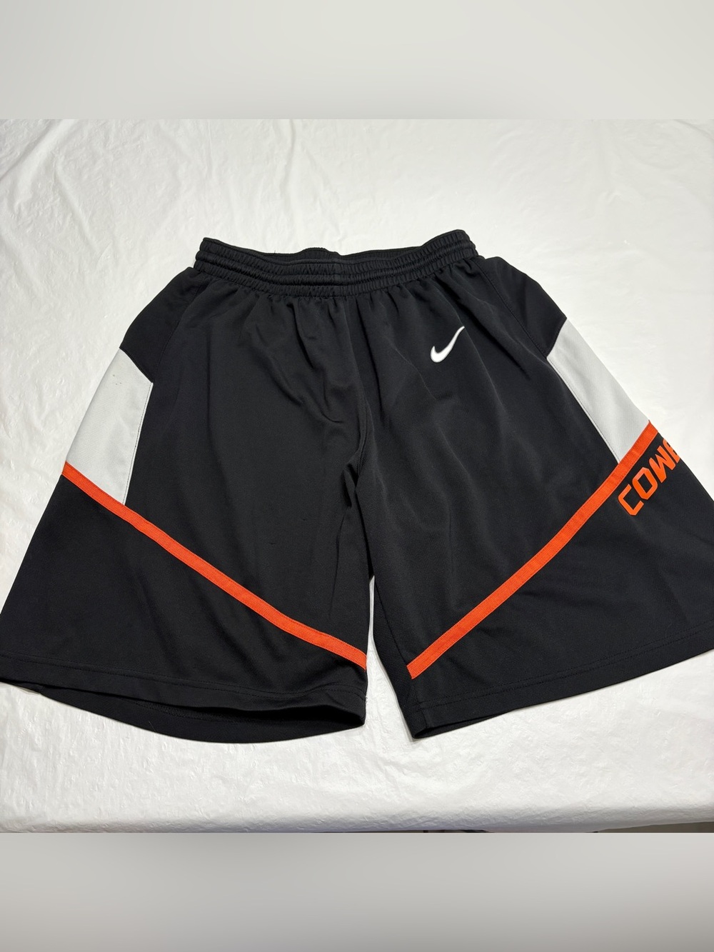 Oklahoma State Cowboys Nike Team Athletic Shorts Black Orange Men’s Medium